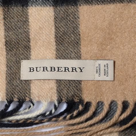 authenticate burberry scarf|vintage burberry scarf label.